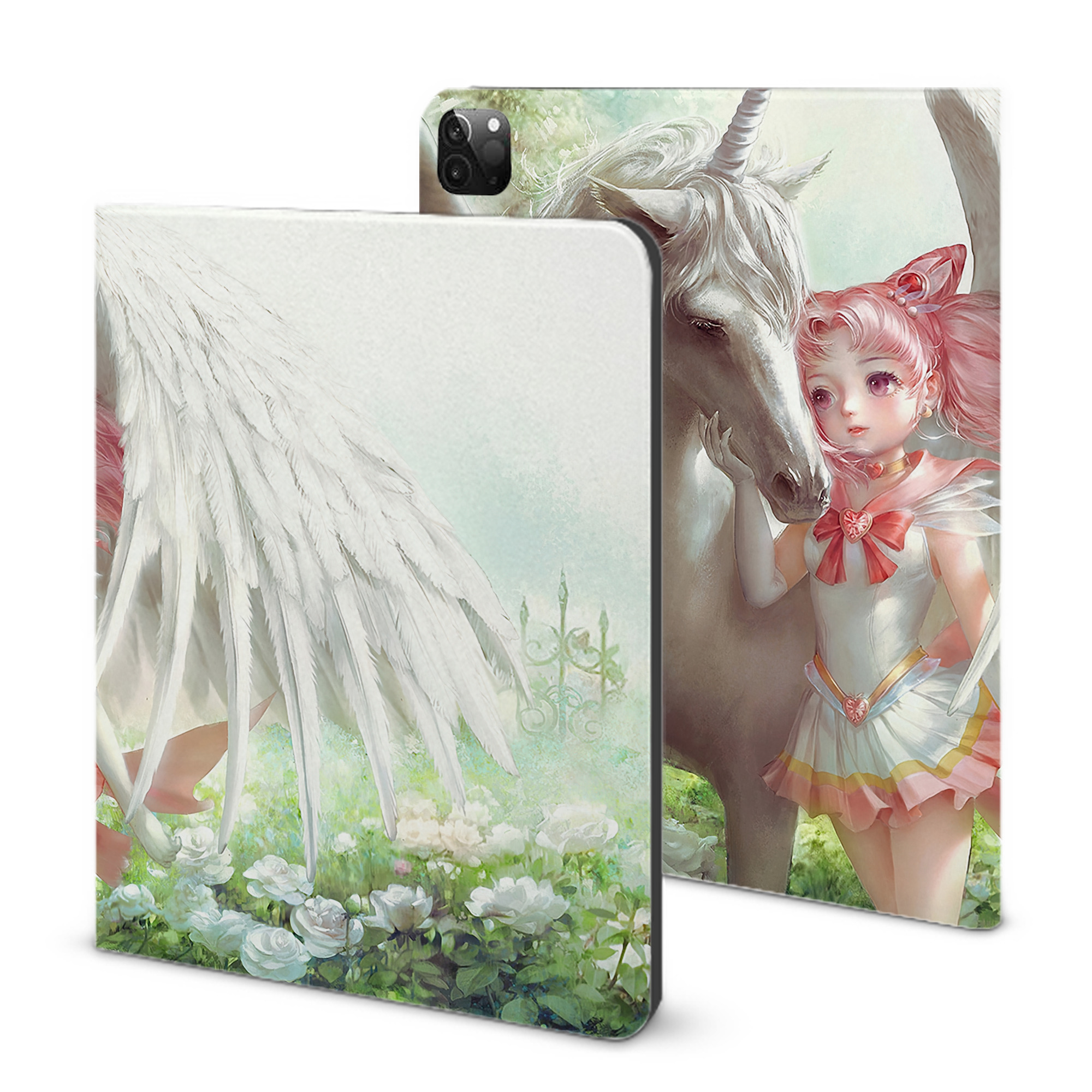 （画像用） 美少女戦士セーラームーン Sailor Moon IPadケース ペンホルダー付き ブックスタイルデザイン